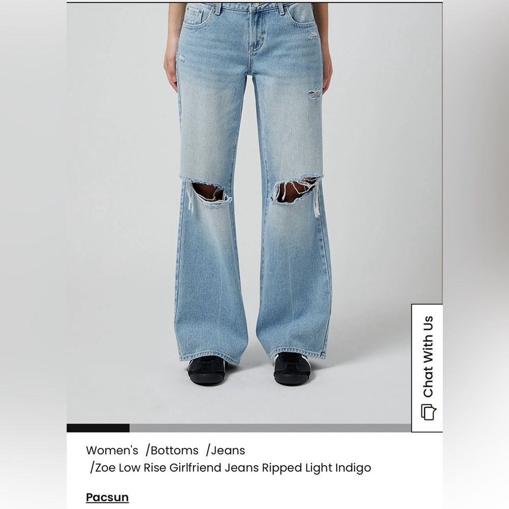 Brand new with tag! Low rise baggy jeans Pacsun 26 Zoe